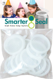 12-Pack | Soda/Beverage Can Lids | Clear Color